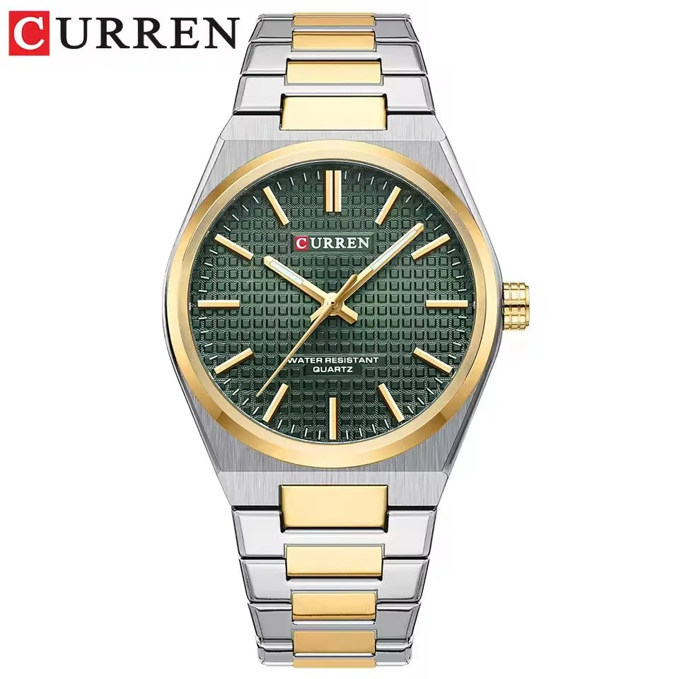CURREN 8439 Top Brand Men's Watch Luxury Business Waterproof Stainless Steel Military Quartz Men's Watches relógios masculino
