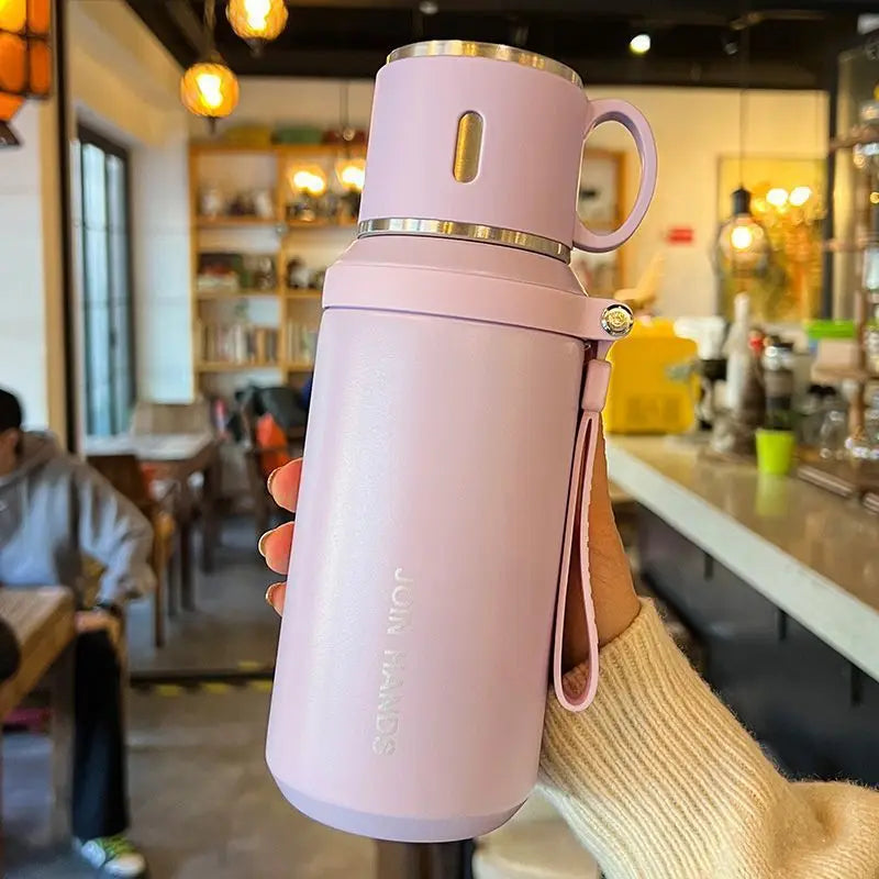 Large Capacity Stainless Steel Tumbler Mug Vacuum Flasks Insulated Coffee Cup Travel Thermos Cups Thermal Water Bottle for Tea