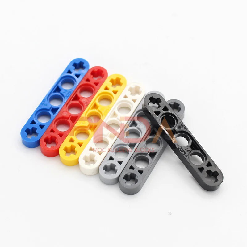 10PCS Assembles Particles 11478 1x5 Bolt Hole Arm (Thin) Bricks Building Blocks DIY Replaceable Parts Toys For Children Gifts