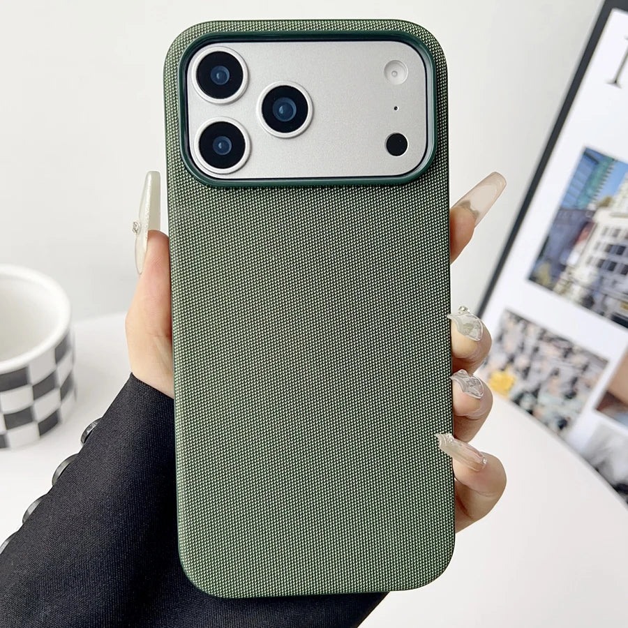 Tech Woven Magnetic Adsorption Phone Case for Iphone 17 Air 16 15 14 13 Pro Max TechWoven for Magsafe Wireless Charge Cover