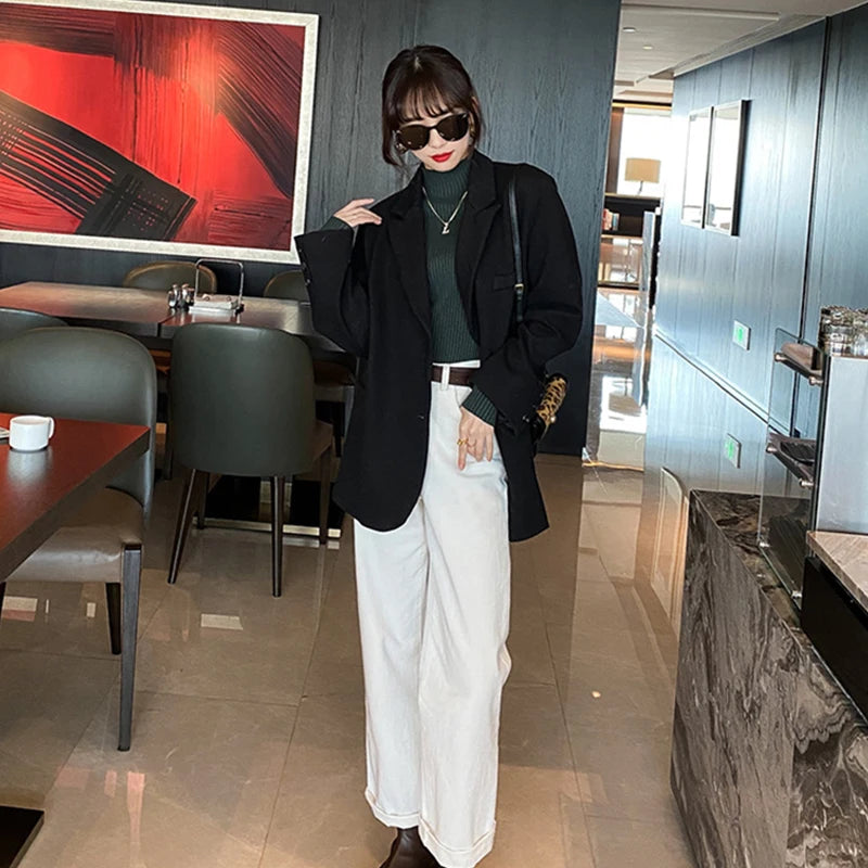 New Women's Elegant Solid Basic Knitted Tops Women Turtlneck Sweater Long Sleeve Casual Slim Pullover Fashion Simple Chic Tops