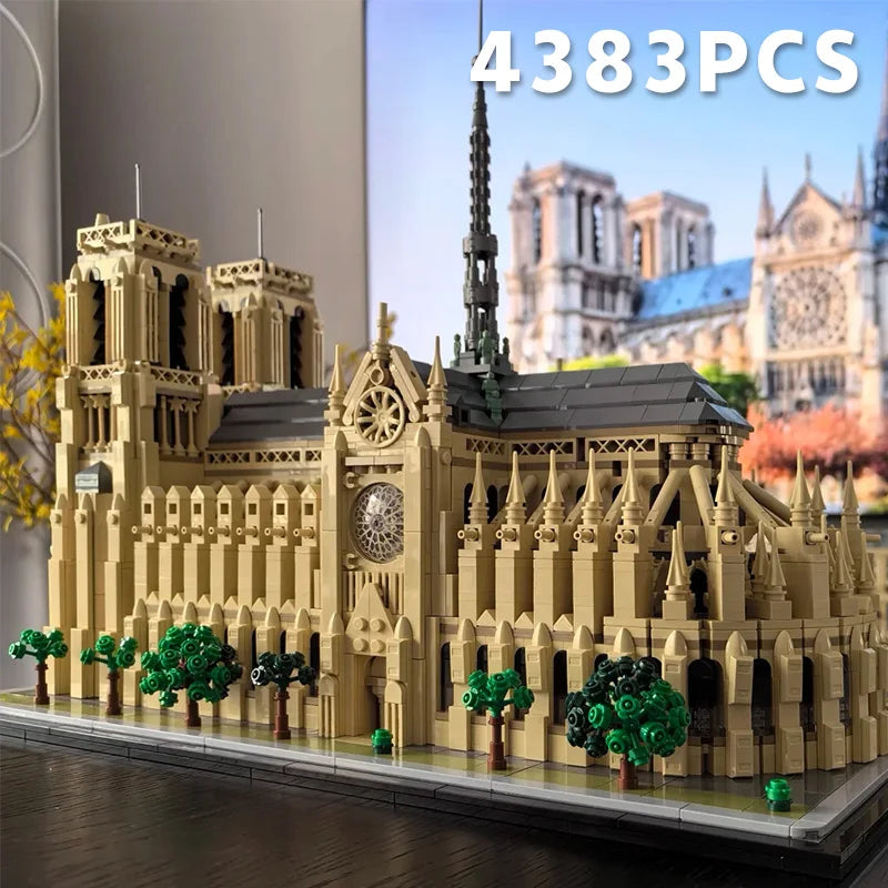 2025 New Notre Dame de Paris World Famous Architecture Model Building Block Bricks Educational Toys Gift for Adult Kids
