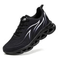 Fashion Running Shoes Men Flame Printed Sneakers Knit Athletic Sports Blade Cushioning Jogging Trainers Lightweight Casual Shoes