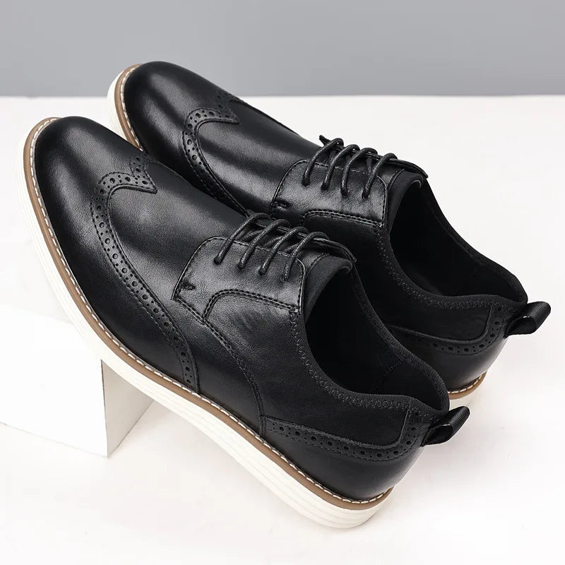 2025 new Fashionable versatile Men Shoes Dress Shoes Spring British Casual Business flats Casual comfortable Shoes