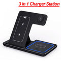 Foldable 100W Wireless Charging Station for iPhone 16 15 14 13 12 iWatch 10-2 Ultra Airpods 4 Pro 3 in 1 Fast Charger Stand Dock