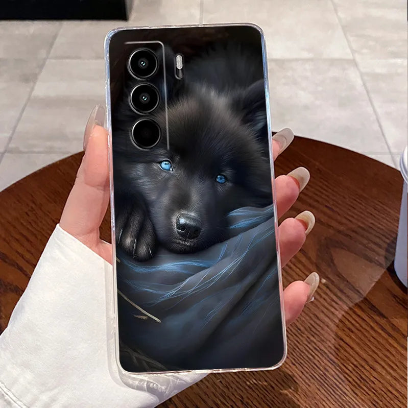 For Itel Power 70 P673L Case Clear Luxury Cute Love Rabbit Funny TPU Soft Silicone Phone Casing For Itel P70 Power70 Back Cover
