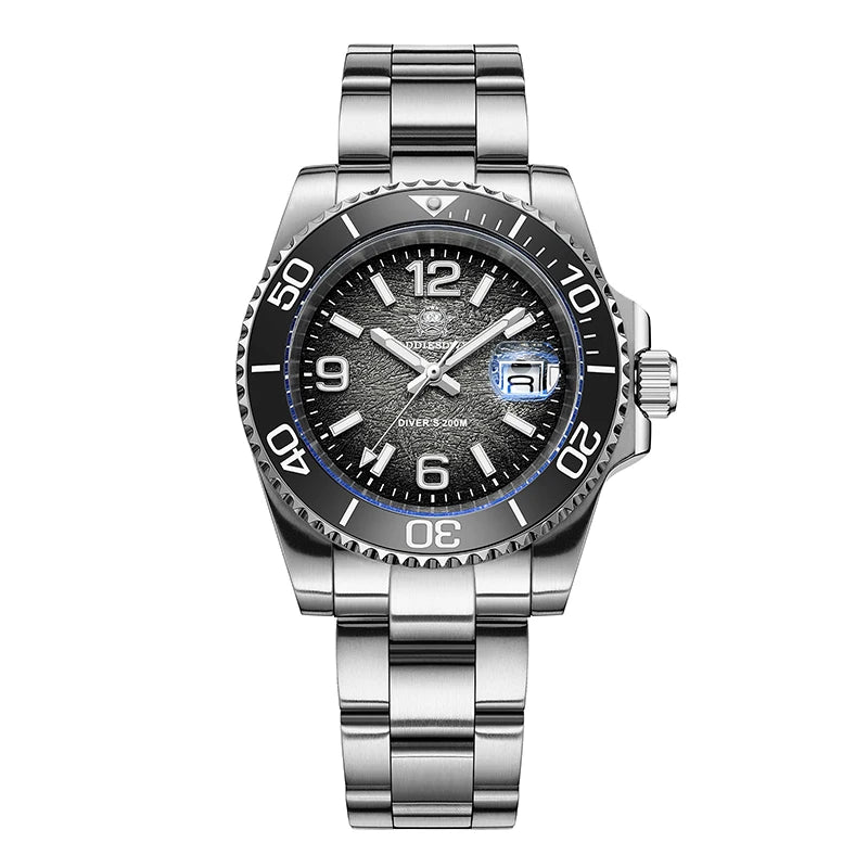 ADDIESDIVE 41MM Men Quartz Watches AD2513 Reloj BGW9 Luminous Watches Rotatable Bezel 200m Waterproof Stainless Steel Male Watch