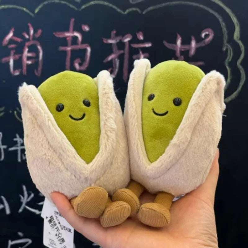 JELLYCAT 12cm Pistachio Nut Plushies Lovely Stuffed Pistachio Doll Living Room Decoration Household Cute Plush Toy Birthday Gift