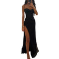 Faionable Strapl Split Dr for Women Street Sle One oulder Svel Gown Perfect for Par Hosts Spring Autumn W...
