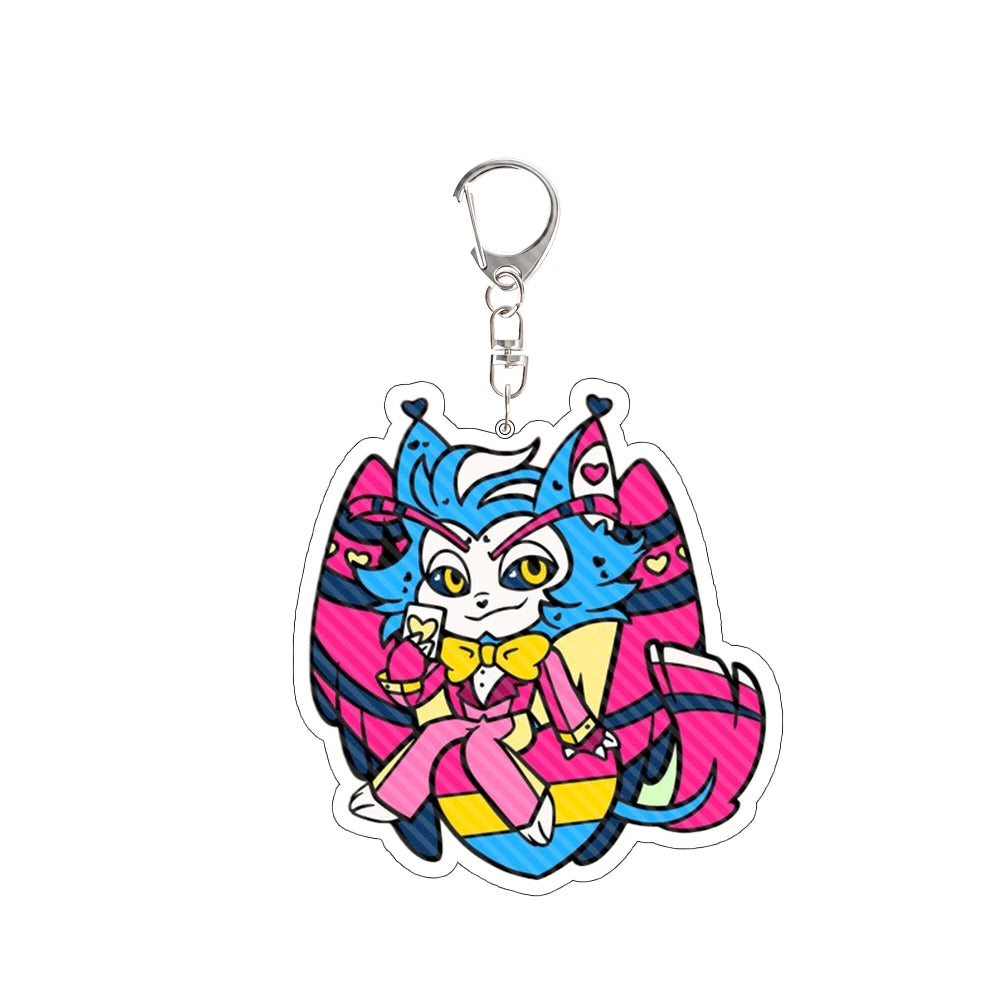 For Charlie Morningstar Vaggie AD Alastor Acrylic Keychain Anime Peripheral Backpack Pendant Festival Gift