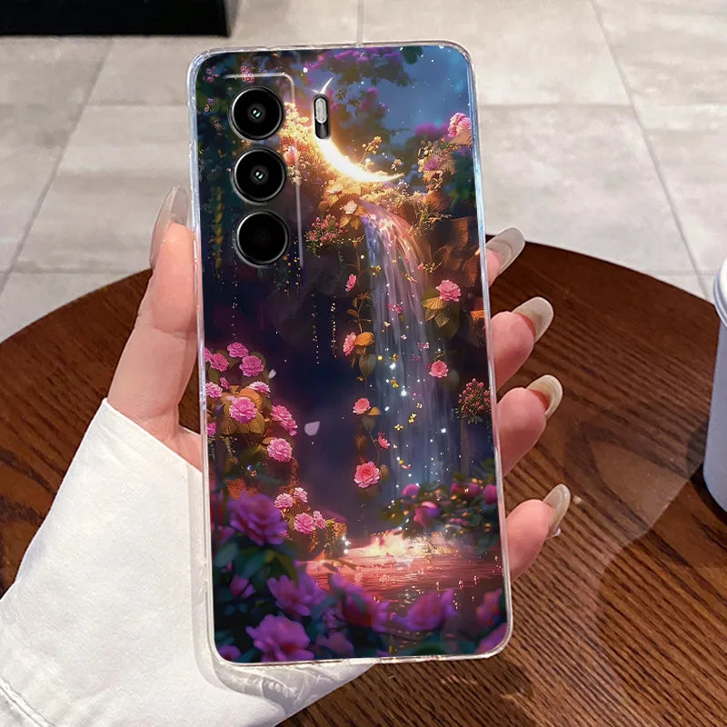 For Itel Power 70 P673L Case Clear Luxury Cute Love Rabbit Funny TPU Soft Silicone Phone Casing For Itel P70 Power70 Back Cover