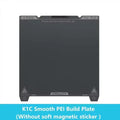 Creality K1C Smooth PEI Build Plate Kit 3D Printer Heat and Wear Resistance Spring Steel Plateform Print Bed with Wipe Nozzle