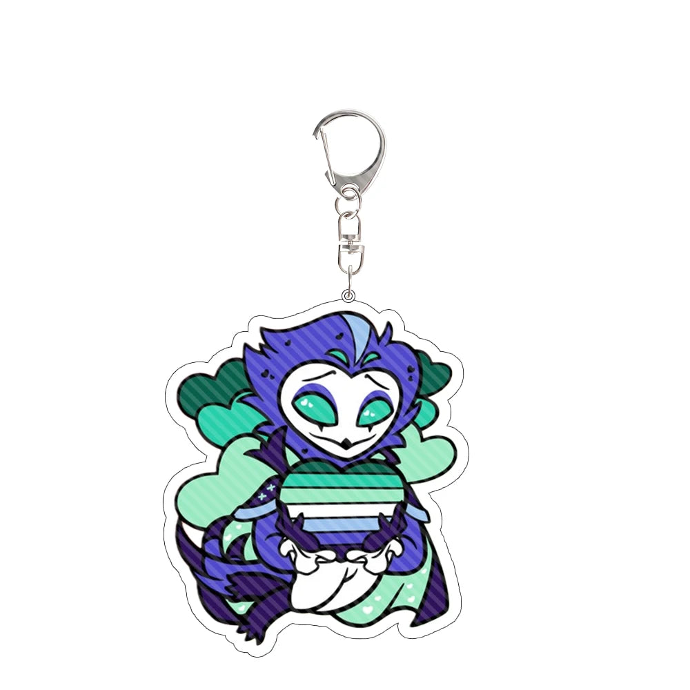 For Charlie Morningstar Vaggie AD Alastor Acrylic Keychain Anime Peripheral Backpack Pendant Festival Gift