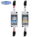 TOMZN Solar photovoltaic PV Combiner Box with circuit breaker HT 2ways 1 input 1 out DC with matching wires Waterproof Box IP65
