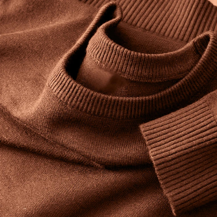 Men's Long Sleeve Knit Pullover Sweater Classic Crewneck Sweater Soft Casual Sweaters Lightweight Solid Color Sweater Men