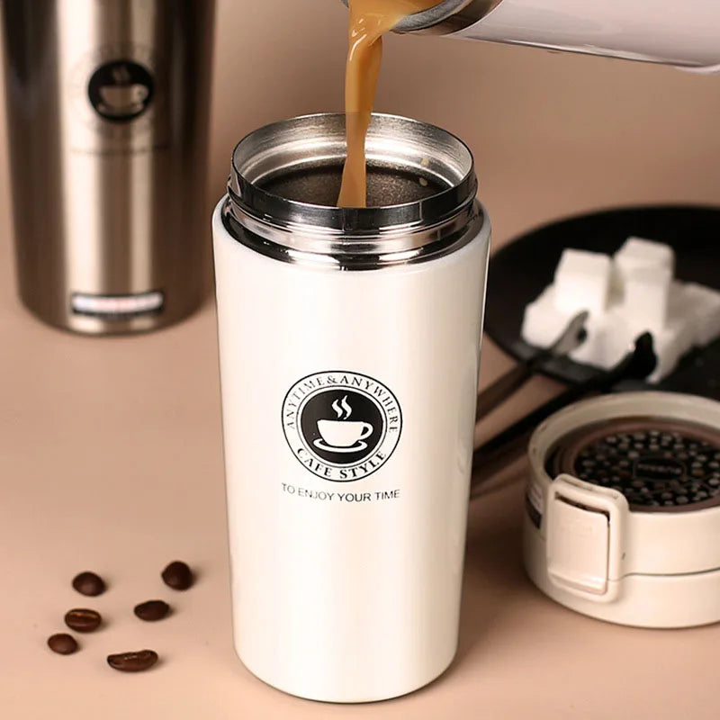 380ML/510ML Stainless Steel Coffee Cup Thermo Bottle Car Thermal Cup Outdoor Sports Vacuum Flask Keeps Cold and Heat Thermal Mug