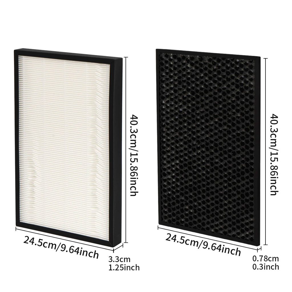 1set For Panasonic Air Purifier F-VXH50R F-VXR50R F-VXH50A F-VXH50H F-VXH50M Replacement HEPA Filter and Activated Carbon Filter