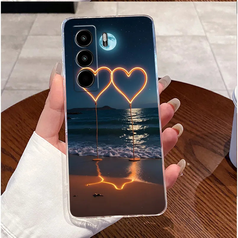 For Itel Power 70 P673L Case Clear Luxury Cute Love Rabbit Funny TPU Soft Silicone Phone Casing For Itel P70 Power70 Back Cover