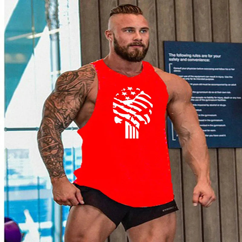 Gym T-shirts Suspenders Man Stringer Fitness Shirt Bodybuilding Shirt Men Top for Fitness Vests Men's Vest Sleeveless Sweatshirt