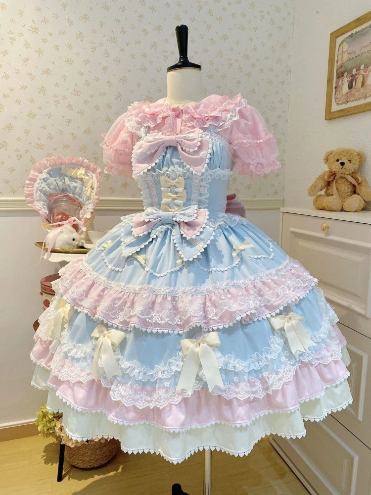 France Sweet Off Shoulder Slim Dress Women Design Kawaii Pretty Bow Princess Dresses Fashion Elegant Skinny Birthday Dress  New