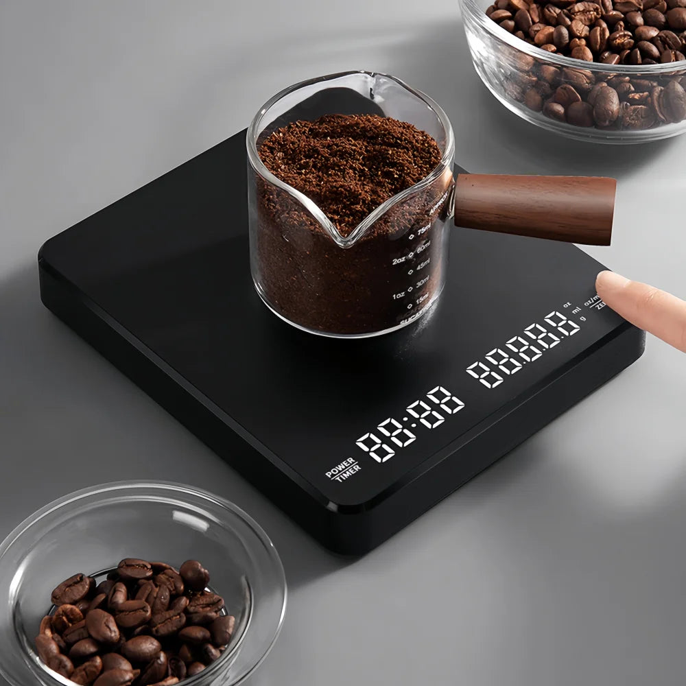 3kg/5kg Electronic Coffee Scale Waterproof Pad LED Display High Quality USB Timing Professional Home Coffee Accessories Gift