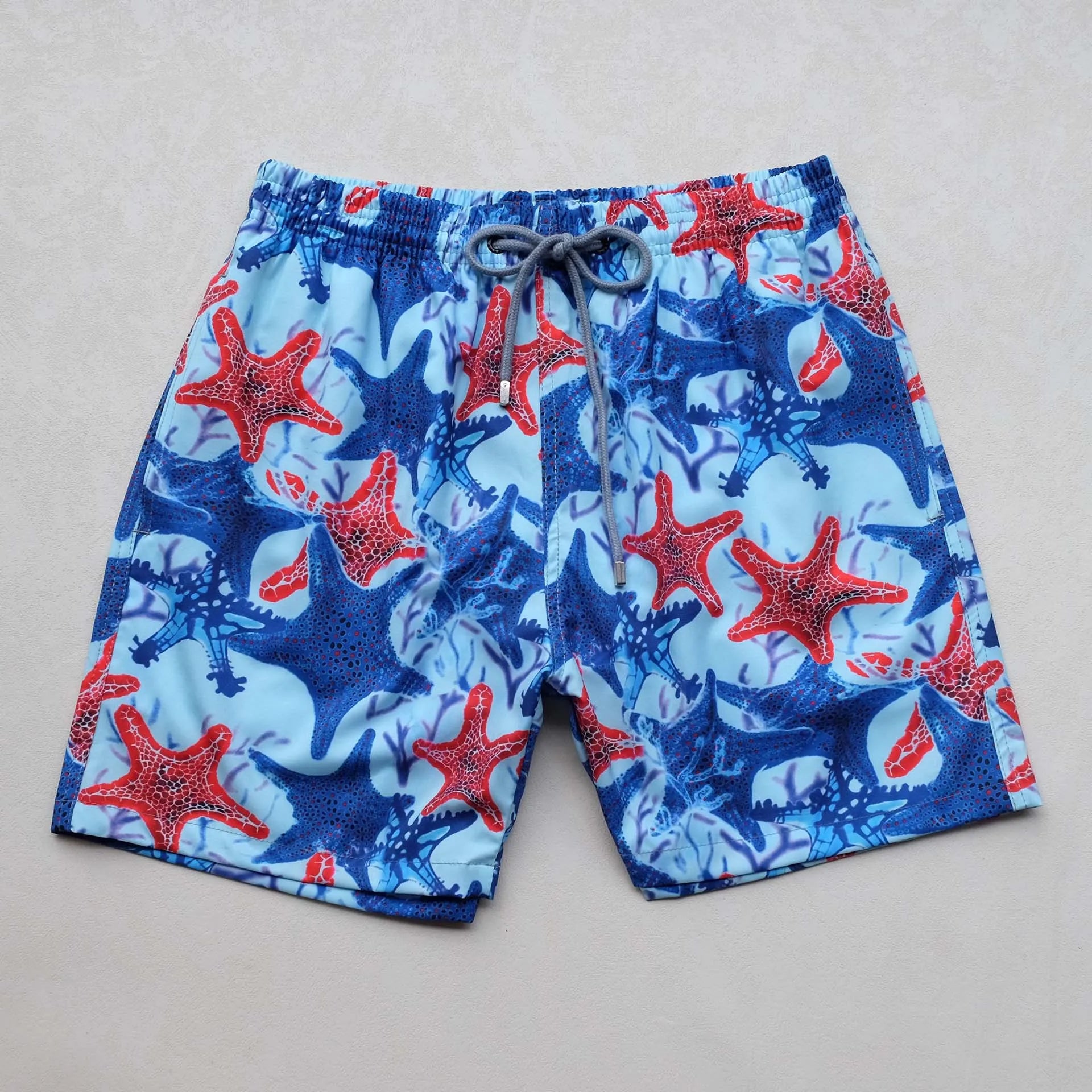 High quality New Summer Men Beach Board Shorts TORTUES HYPNOTIQUES Printed Swimwear Swim Party Bath Surf Bermudas Brand Pants
