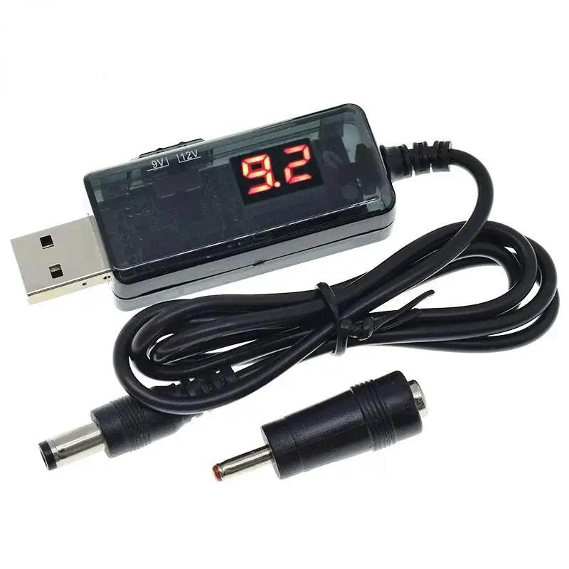 USB Boost Converter DC 5V To 9V 12V USB Step-up Converter Cable + 3.5x1.35mm Connecter For Power Supply/Charger/Power Converter