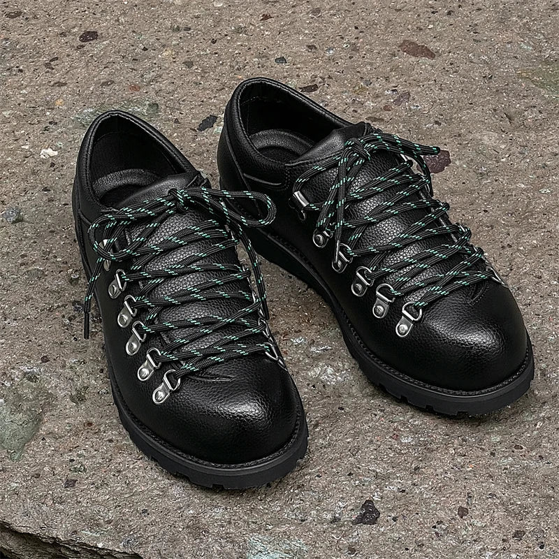 High Quality Leather Shoes for Men Fad Designer Business Party Casual Mens Shoes Trend Platform Sneakers for Mens Zapatos Hombre