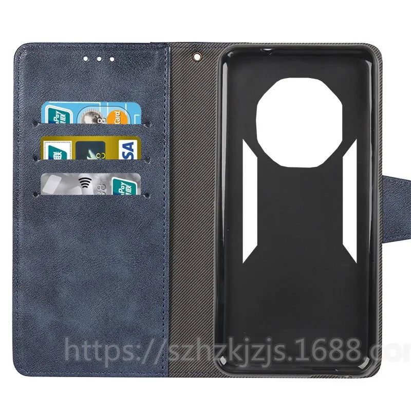 For Blackview XPLORE 2/XPLORE 2 Projector/XPLORE 2 Satellite Case Metal Buckle Retro Leather Back Case Cover Phone Accessories