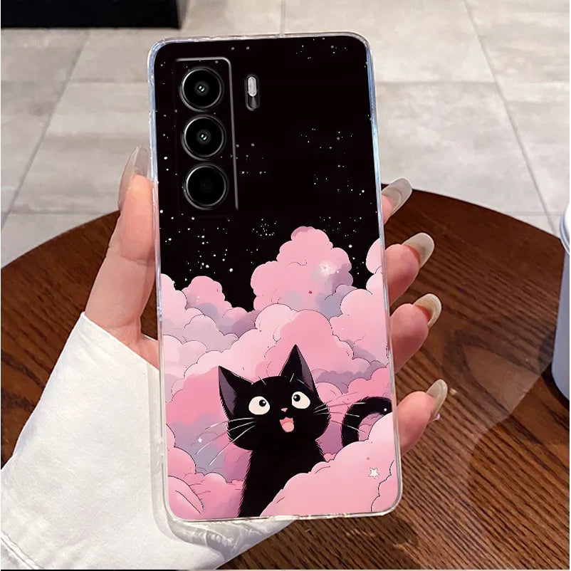 For Itel Power 70 P673L Case Clear Luxury Cute Love Rabbit Funny TPU Soft Silicone Phone Casing For Itel P70 Power70 Back Cover