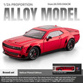 1:24 Challenger Hellcat Redeye Alloy Car Model Sound and Light Children Toy Birthday gift Miniature Voiture