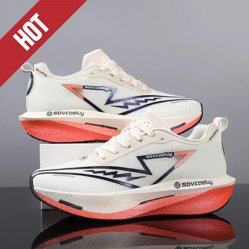 Running Shoes Carbon Board Speciality Marathon Men Sports Breathable Lightweight Women's Comfortable Athletic Nonskid Sneakers