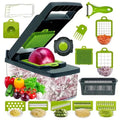 14/16 in 1 Multifunctional Vegetable Chopper Handle  Grate Food Chopper Kitchen Vegetable Slicer Dicer Cut Potato Shredder