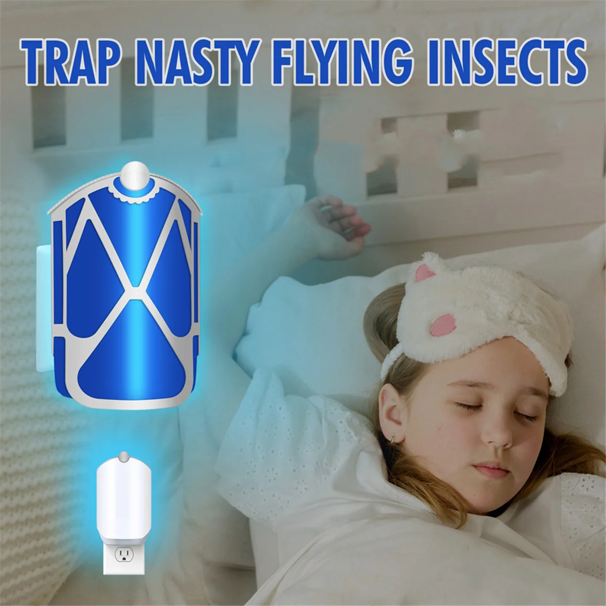 LBER 8PCS Flying Insect Refills for Indoor Light Trap for ZEVO M364 Capture Fruit Flies, Gnats and Houseflies