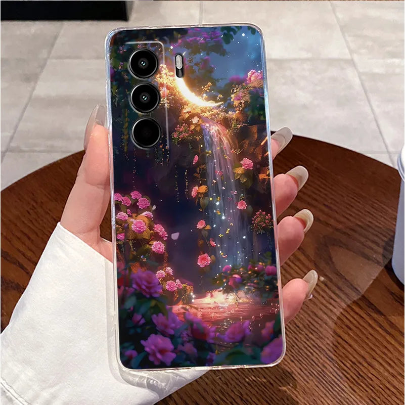 For Itel Power 70 P673L Case Clear Luxury Cute Love Rabbit Funny TPU Soft Silicone Phone Casing For Itel P70 Power70 Back Cover