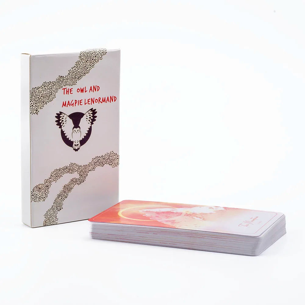 The Owl and Magpie Lenormand Oracle Cards with PDF Guidebook 36 Cards for Divination Party Entertainment and Leisure 10.3x6cm