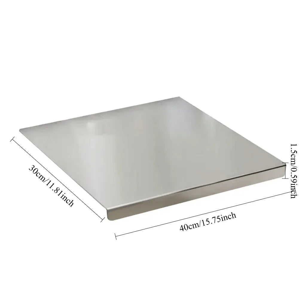 This Stainless Steel Kitchen Cutting Board Is Easy To Clean, Double-sided and Versatile Suitable for Handling Kitchen Vegetables