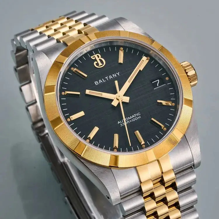 Baltany Men Automatic Watch 36mm Mechaical Wristwatch Sapphire Mirror 10ATM Waterproof  Luminous NH35