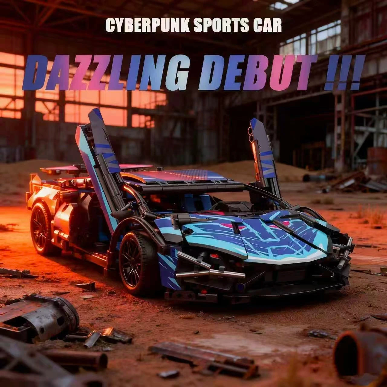 Hot Technical Building Blocks Car Racing Sport Speed Vehicle Model City Mechanical Super Bricks Puzzle Toys Adult Gift
