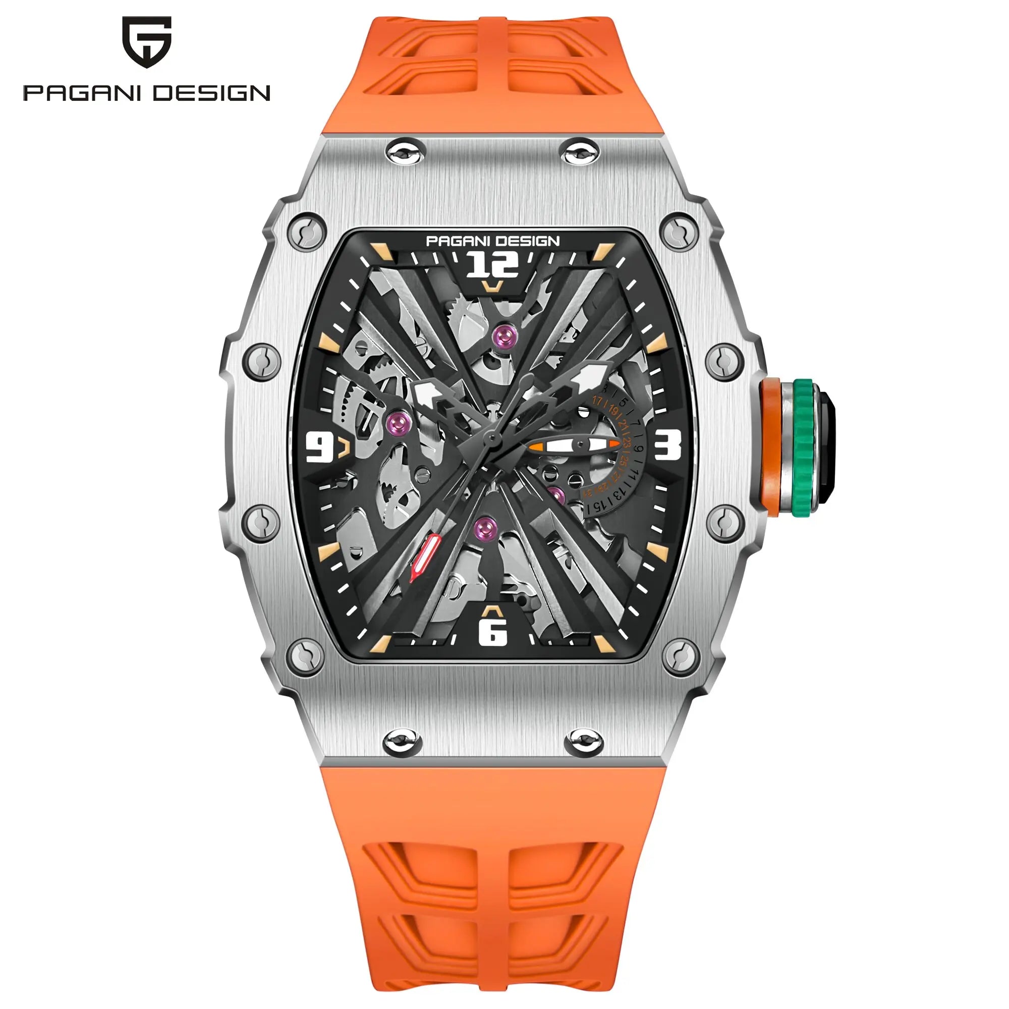 PAGANI DESIGN Men's Quartz Watch 42MM High-End Business Exclusive Texture VH65 Movement Luminous Automatic Date Waterproof Watch