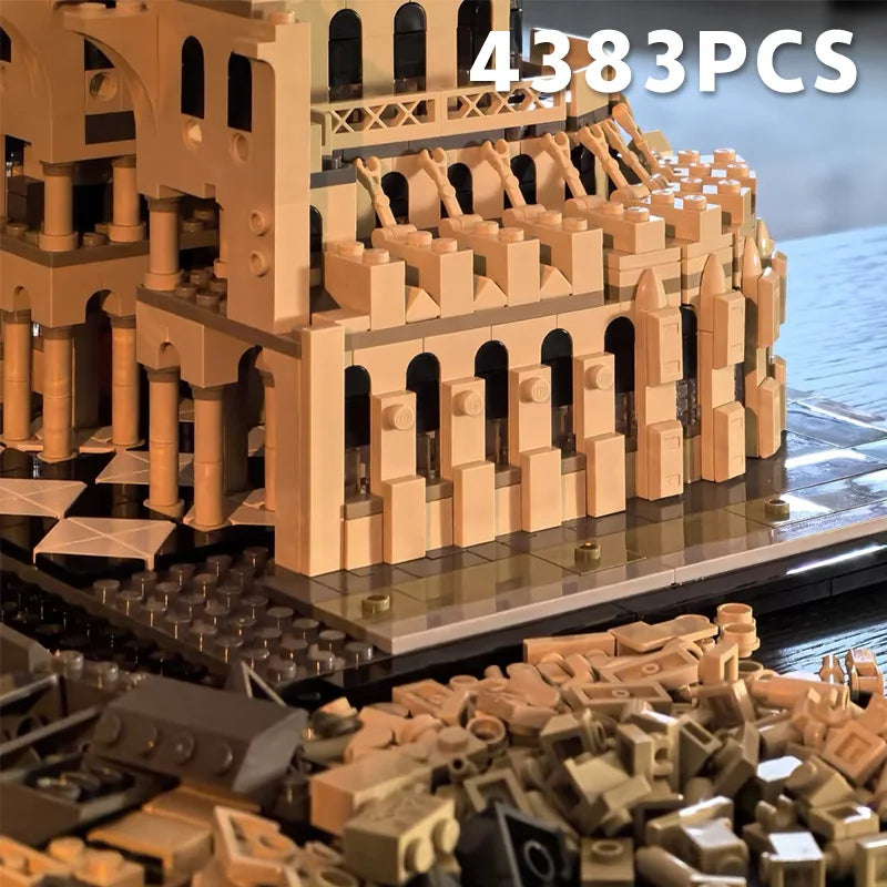 2025 New Notre Dame de Paris World Famous Architecture Model Building Block Bricks Educational Toys Gift for Adult Kids