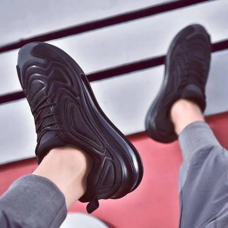 Air Cushion Casual Sneakers Men's Mesh Low-Top Trendy Platform Running Shoes