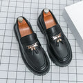 New Platform Leather Shoes Men Classic Leather Loafers Man Party Social Derby Men's Dress Formal Shoes Casual Business Brogues