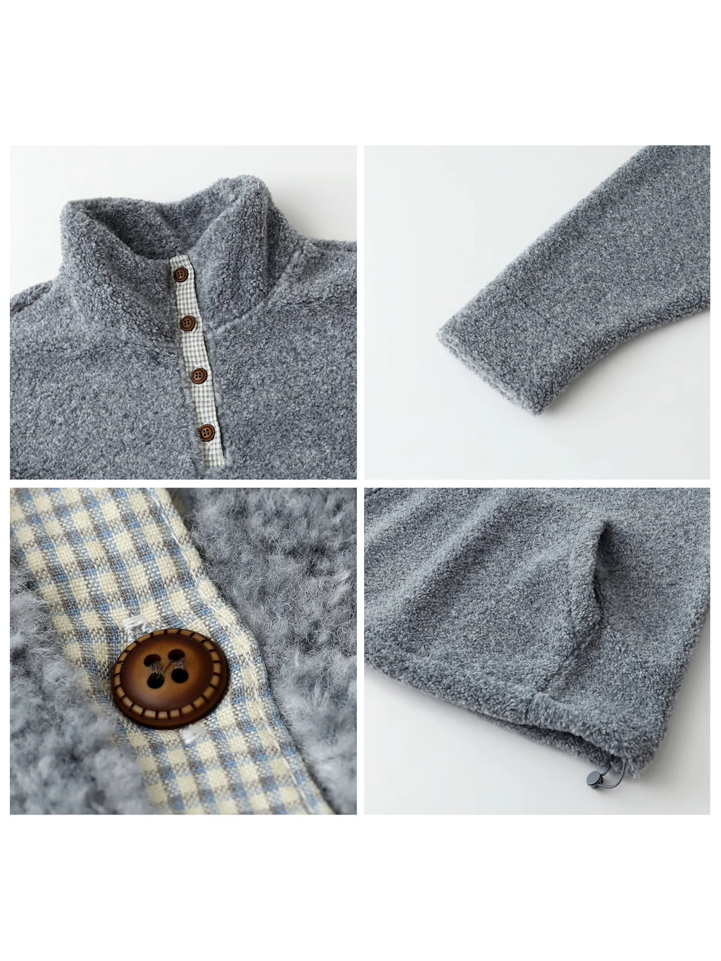 CHIC VEN Korean Women Sweatshirts New Loose Casual Plush Plaid Patchwork Drawstring Female Pullover Coat Autumn Winter 2025