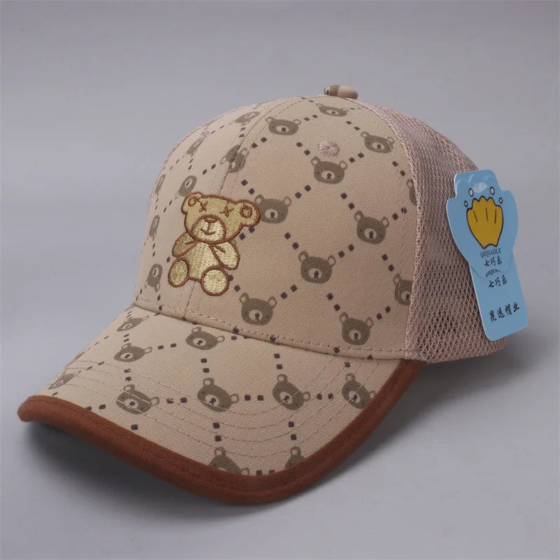 New Summer Kids Boy Girl Cap Cute Cartoon Baseball Cap Snapback Spring Baby Fashion Hip Hop Cap Sun Hat  For 3 to 10 Years old