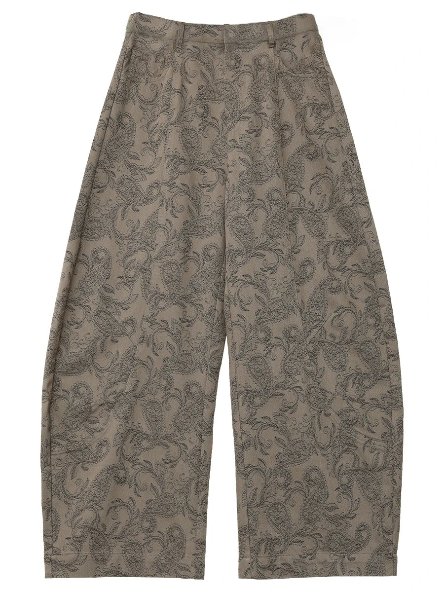 CHIC VEN New Women Jeans Loose Casual High Waist Wide Leg Denim Pants Paisley Female Trousers Spring Autumn 2026
