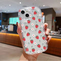Flower Strawberry Pendant Case For Xiaomi Redmi Mi 14T 13T 12T 13 12 11 Lite A4 13C 12C 10C Redmi Note 12s 9 Pro 9s Phone Cover