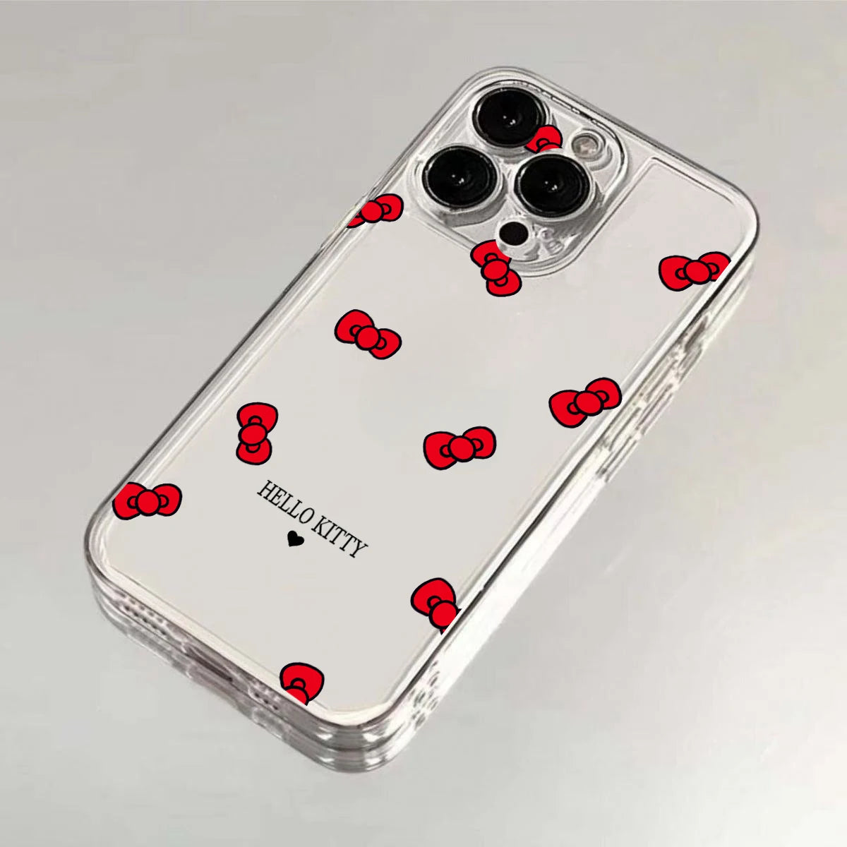 Cute Hello Kitty Phone Case For iPhone 16e 16 15 14 13 12 11 17 Pro Max XR XS Max 14 15 16 Plus Mini Soft Shockproof Clear Cover