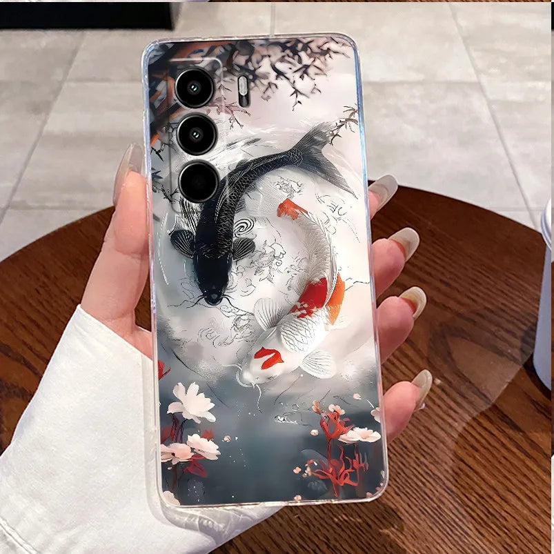 For Itel Power 70 P673L Case Clear Luxury Cute Love Rabbit Funny TPU Soft Silicone Phone Casing For Itel P70 Power70 Back Cover