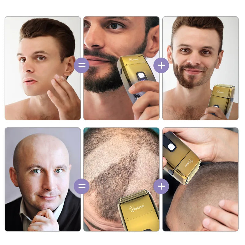 Wet Dry 3 Blade Electric Shaver Replacement Heads Electric Razor Blade Replacement Head 3 Blades Replacement Bald Shaver Head Bl